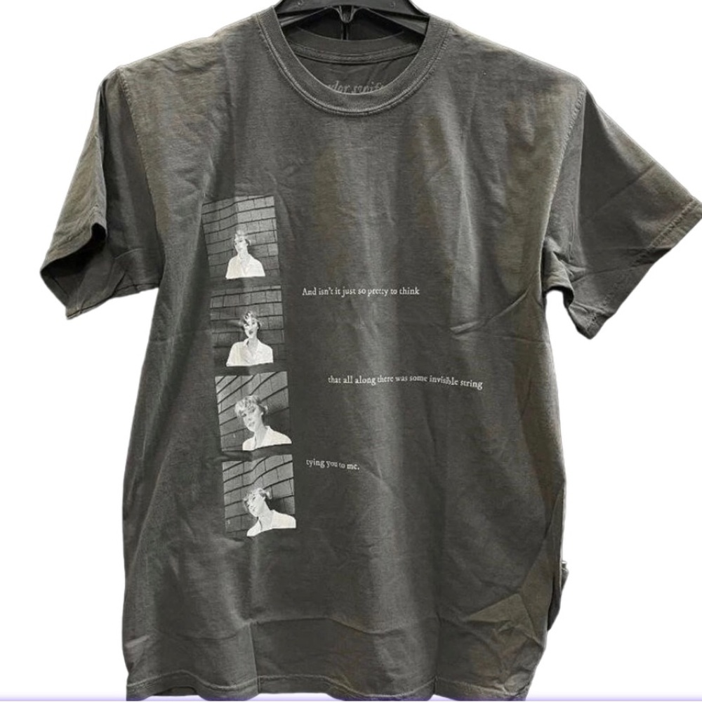 Taylor Swift Tying You to Me Tee Blackish Gray T-Shirt Medium